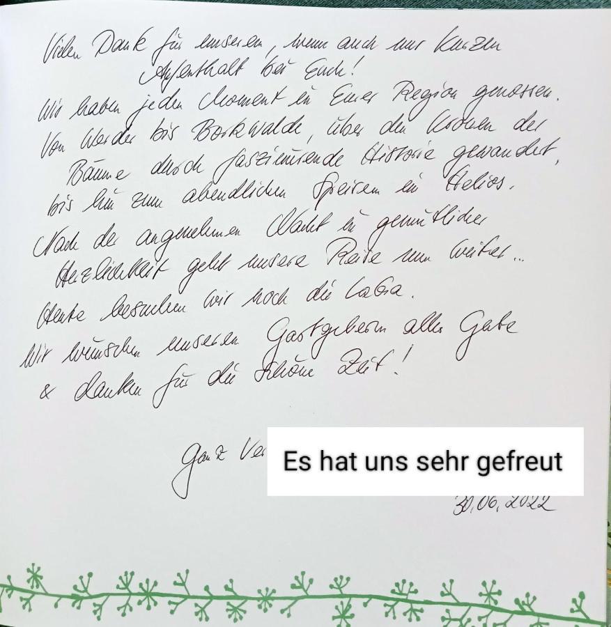 Ferienzimmer Waldzauber Borkwalde ภายนอก รูปภาพ